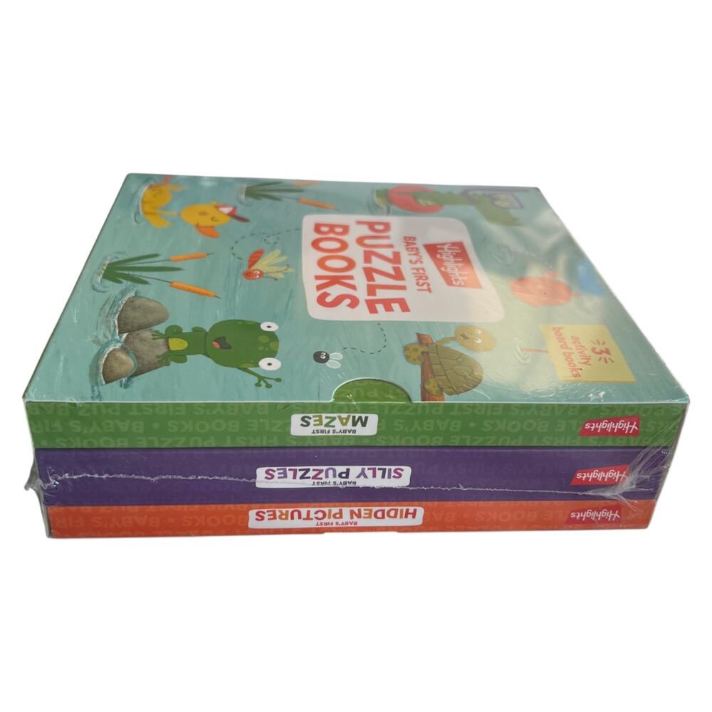 Highlights Baby's First Puzzle Books 3 Activity Board Books